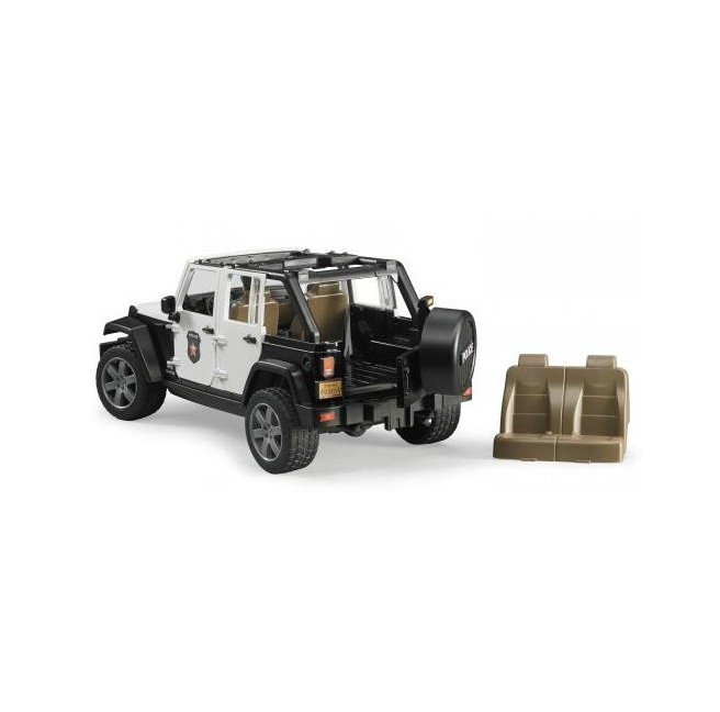 BRUDER Jeep Wrangler Unlimited Rubicon + policjant