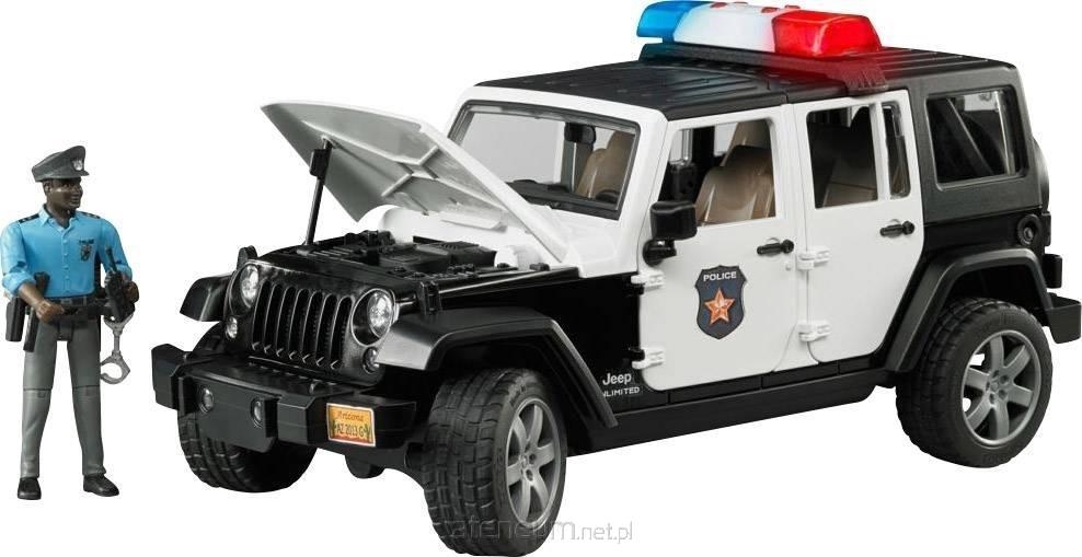 BRUDER Jeep Wrangler Unlimited Rubicon + policjant
