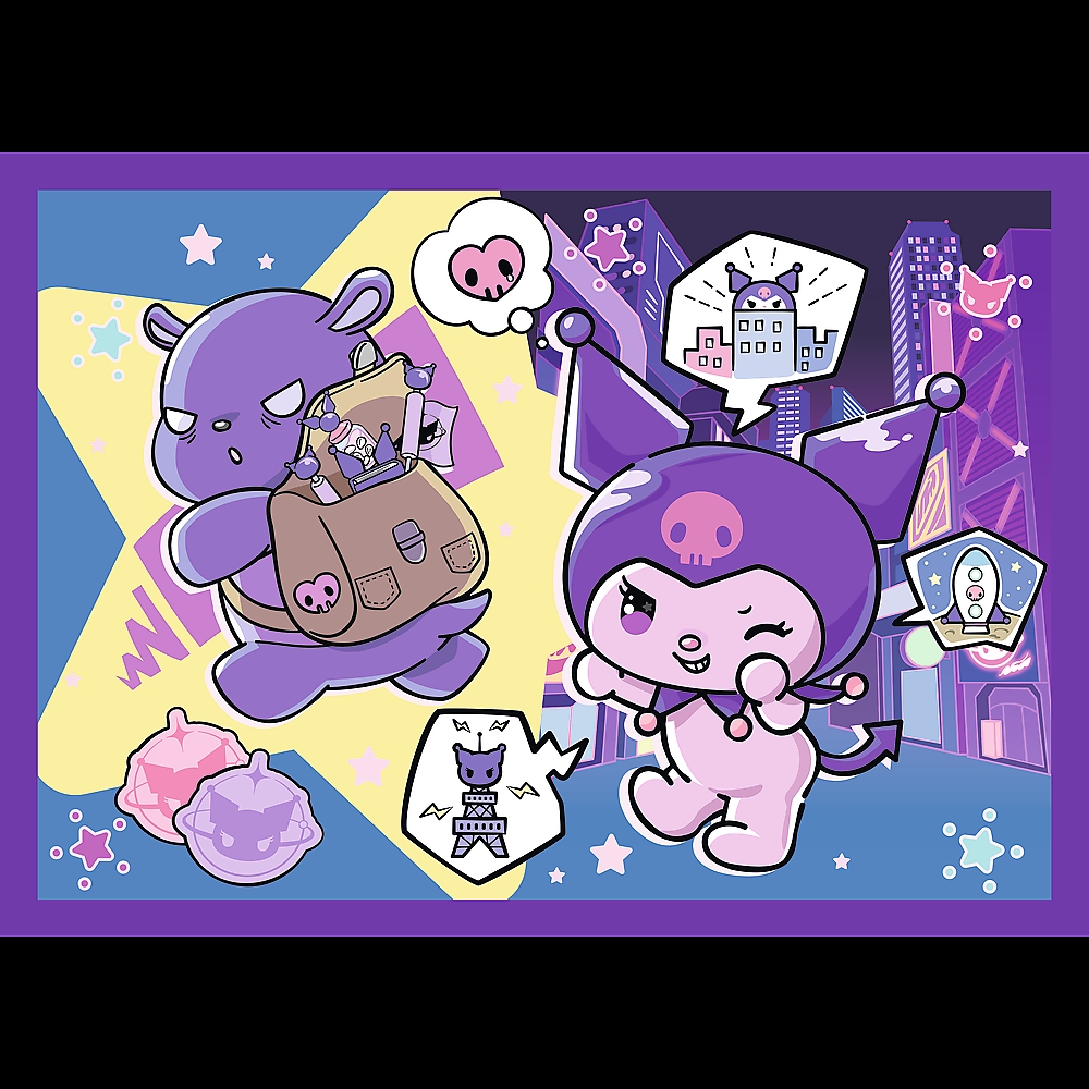 Puzzle 4w1 Dzień Kuromi Hello Kitty 34676