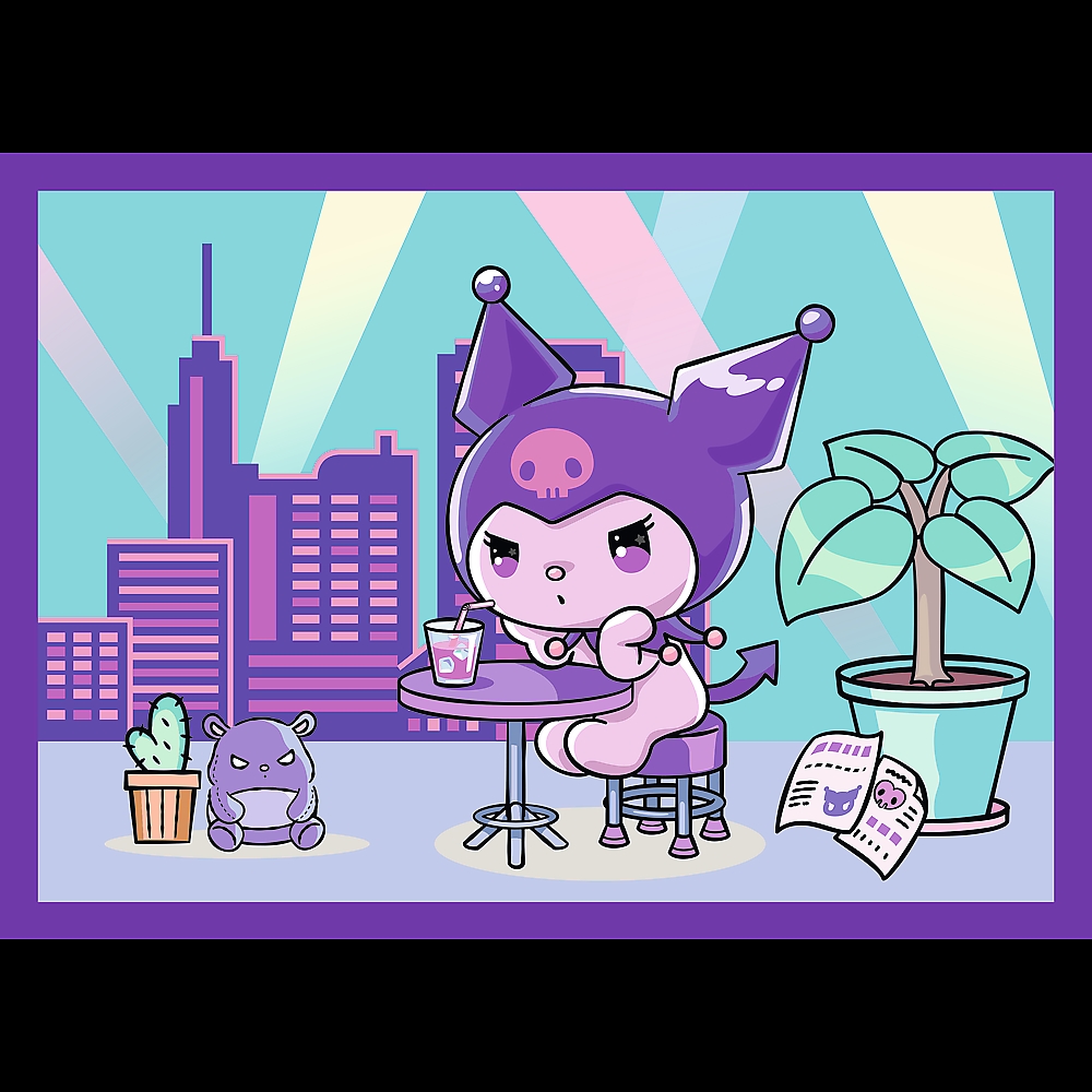 Puzzle 4w1 Dzień Kuromi Hello Kitty 34676