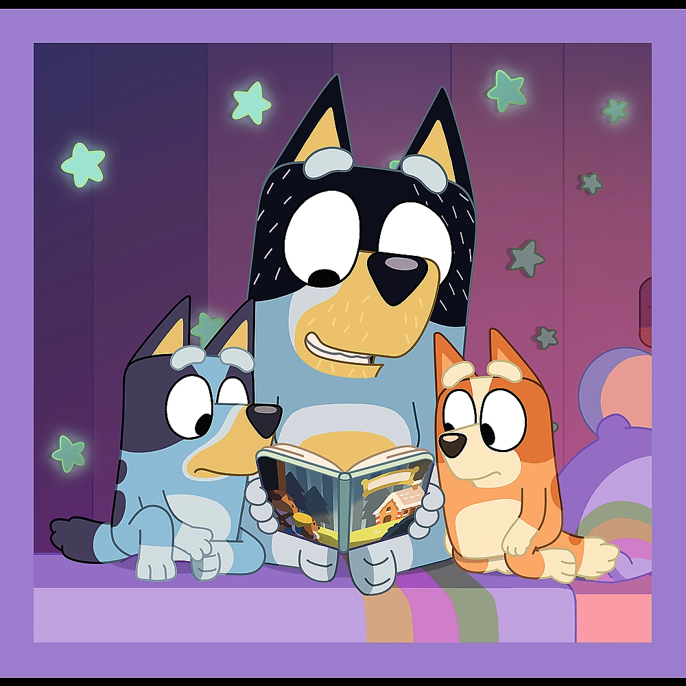 PUZZLE 3w1 Poznaj Bluey /BBC Bluey 34895
