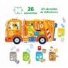 CzuCzu moto puzzle Śmieciarka 94010