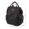 1649/01 BACKPACK FOR MOTHER MODERN STYLE BLACK