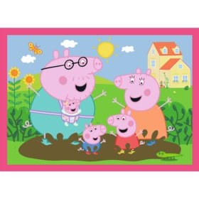 Puzzle 4w1 Peppa uwielbia przygody 34672