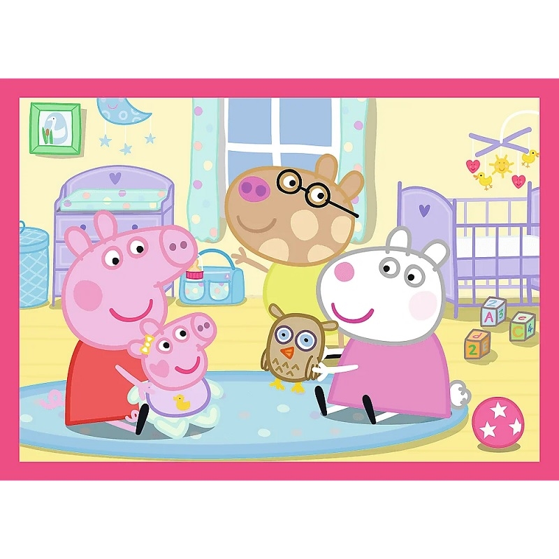 Puzzle 4w1 Peppa uwielbia przygody 34672