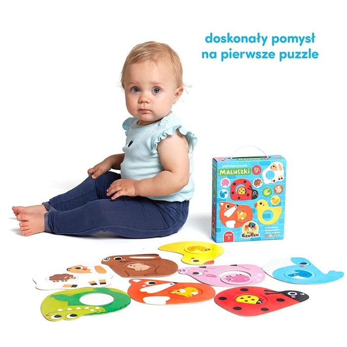 CzuCzu Pierwsze puzzle Maluszki dla dzieci 12m+