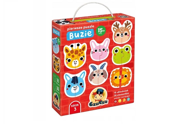 CzuCzu Pierwsze puzzle Buzie dla dzieci 15m+