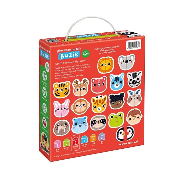 CzuCzu Pierwsze puzzle Buzie dla dzieci 15m+