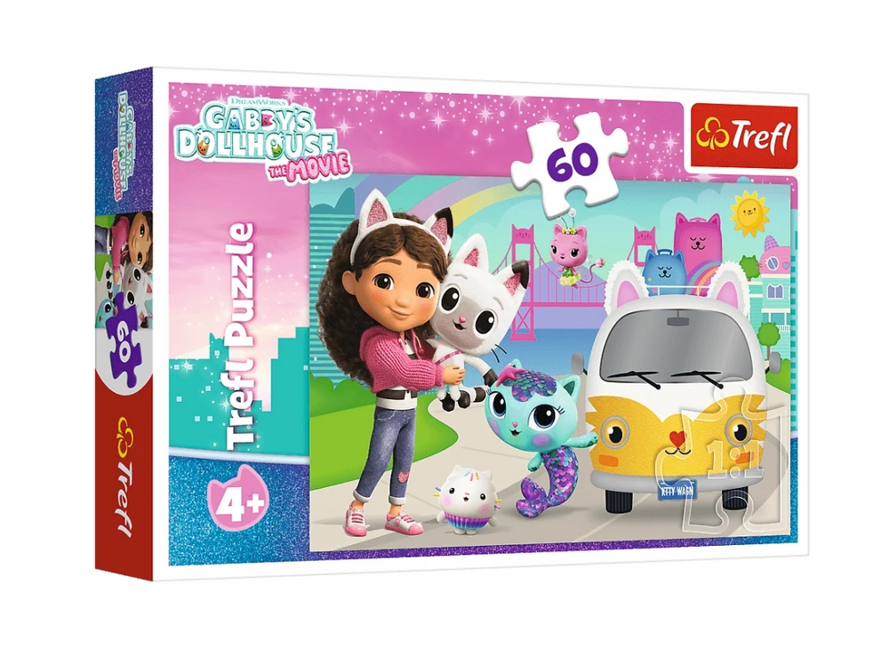 Puzzle 60 Gabby i kocie przygody 17415