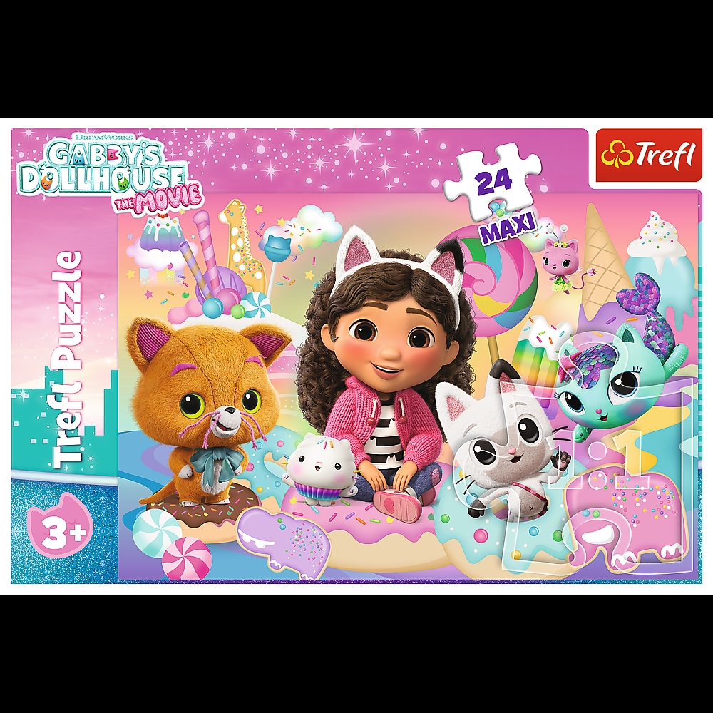 PUZZLE 24 Maxi Koci świat Gabby Universal 14381