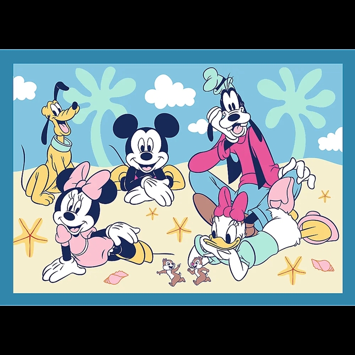 Puzzle 4w1 Zabawne zdarzenia Myszki Miki 34669