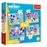 Puzzle 4w1 Zabawne zdarzenia Myszki Miki 34669