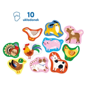 CzuCzu Puzzle do pary Moje Zwierzątka 18m+