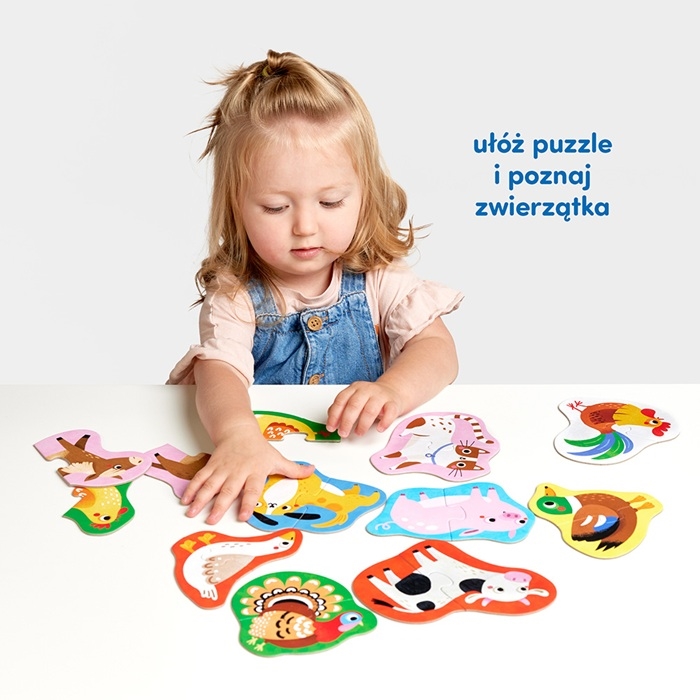 CzuCzu Puzzle do pary Moje Zwierzątka 18m+