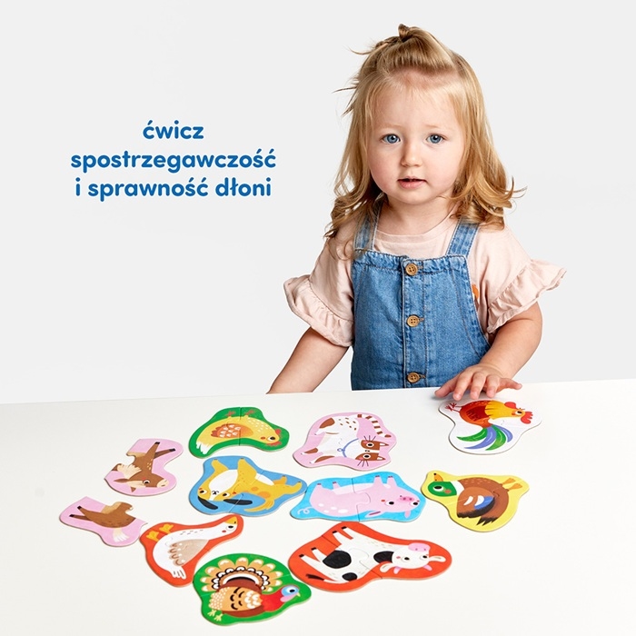 CzuCzu Puzzle do pary Moje Zwierzątka 18m+