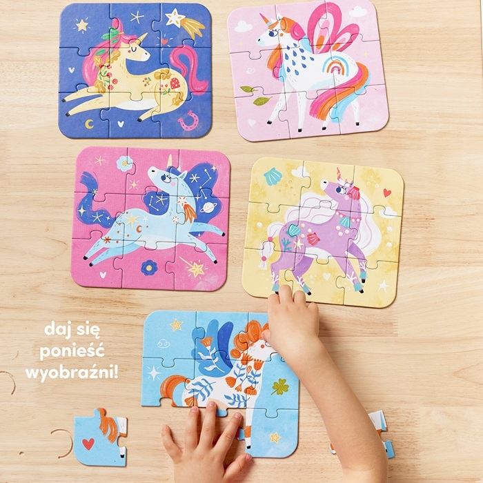 CzuCzu Puzzle Baśniowe Jednorożce 3+