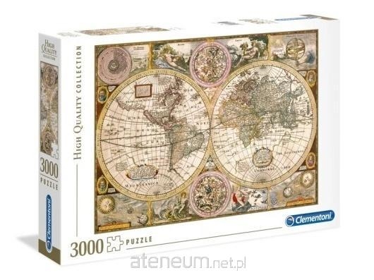 PUZZLE 3000 STARA MAPA KULI ZIEMSKIEJ
