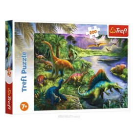 Puzzle 200 el. Drapieżne Dinozaury Trefl 13281