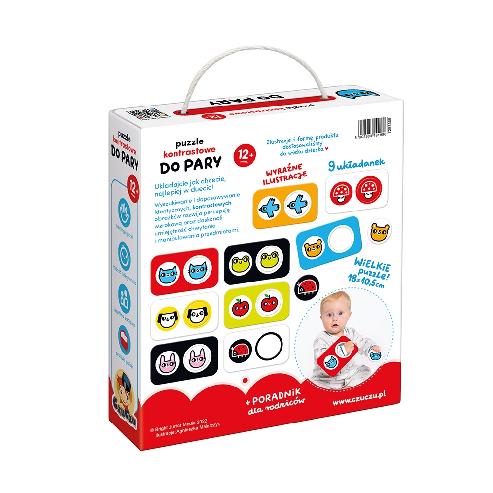 CZUCZU PUZZLE KONTRASTOWE DO PARY