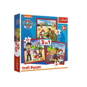 Puzzle 3w1 Wesołe Pieski Psi Patrol Trefl 34867