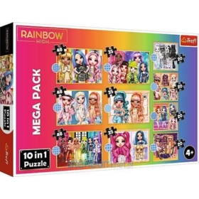 TREFL PUZZLE 10W1 KRAINA LALEK RAINBOW