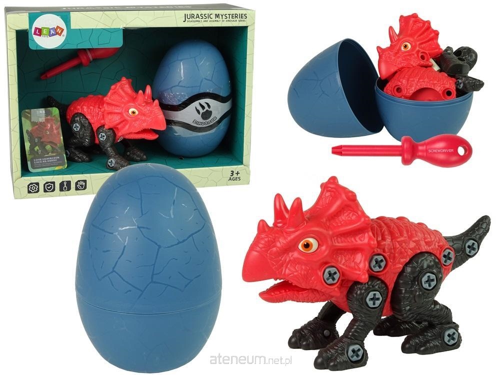 Zestaw Dinozaur Triceratops z Jajkiem DIY Śrubokrę