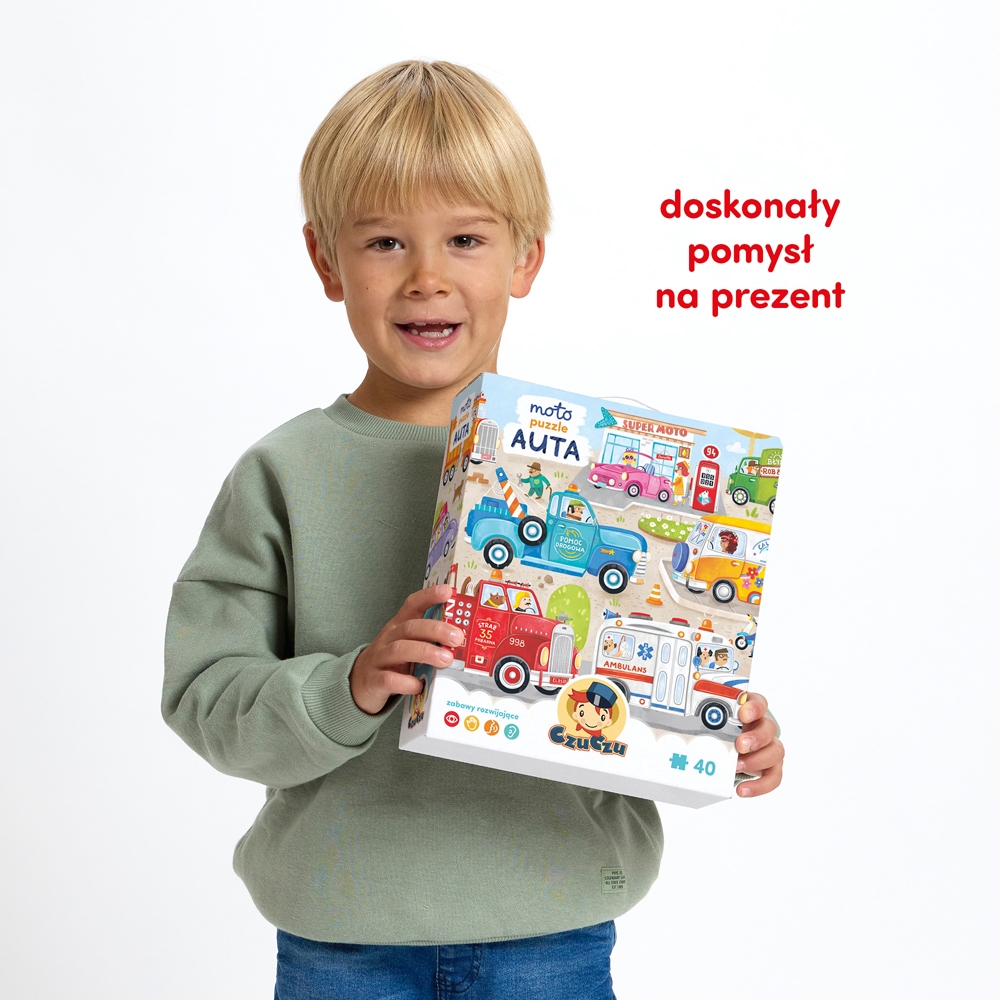 CZUCZU MOTO PUZZLE AUTA 40 EL.