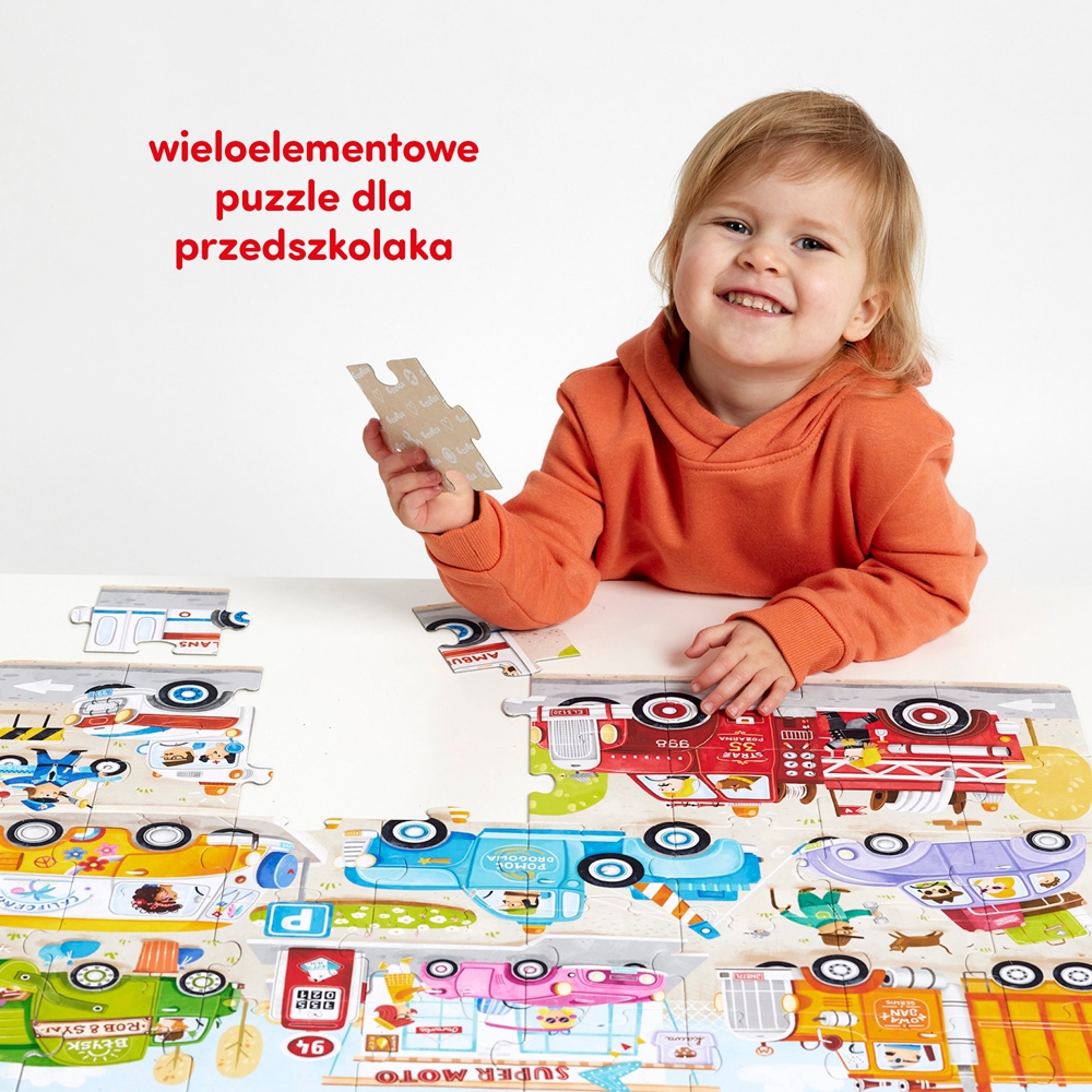 CZUCZU MOTO PUZZLE AUTA 40 EL.