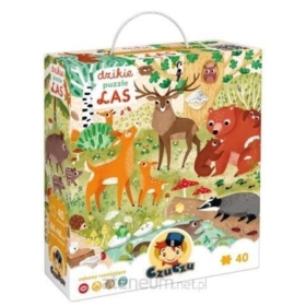 CZUCZU DZIKIE PUZZLE LAS 40 EL.