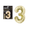 BALON FOLIOWY CYFRA 3