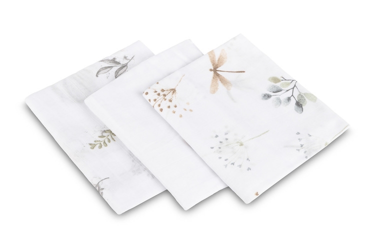 SENSILLO PIELUCHA MUŚLINOWA BIAŁA 3 SZT