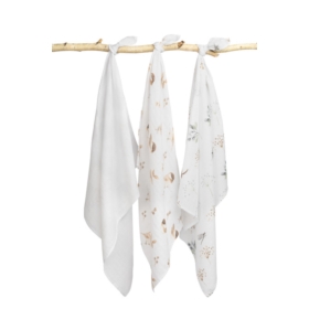 SENSILLO PIELUCHA MUŚLINOWA BIAŁA 3 SZT