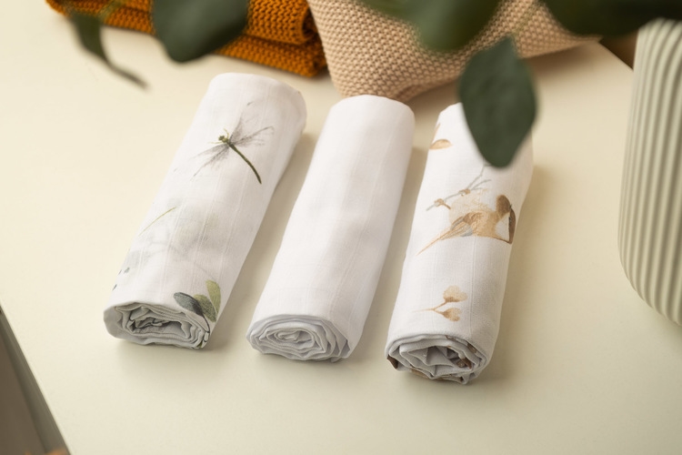 SENSILLO PIELUCHA MUŚLINOWA BIAŁA 3 SZT