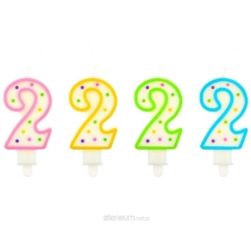 ŚWIECZKA 2 Z KROPECZKAMI