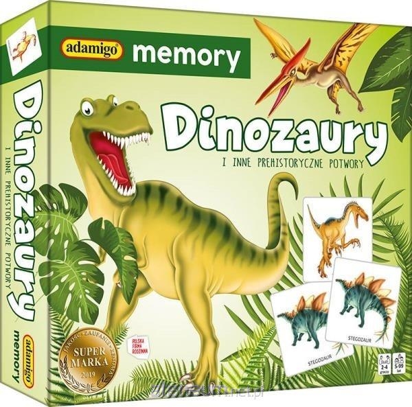 Dinozaury Gra memory Adamigo 07417