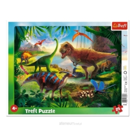 PUZZLE Ramkowe 25 Dinozaury 31343