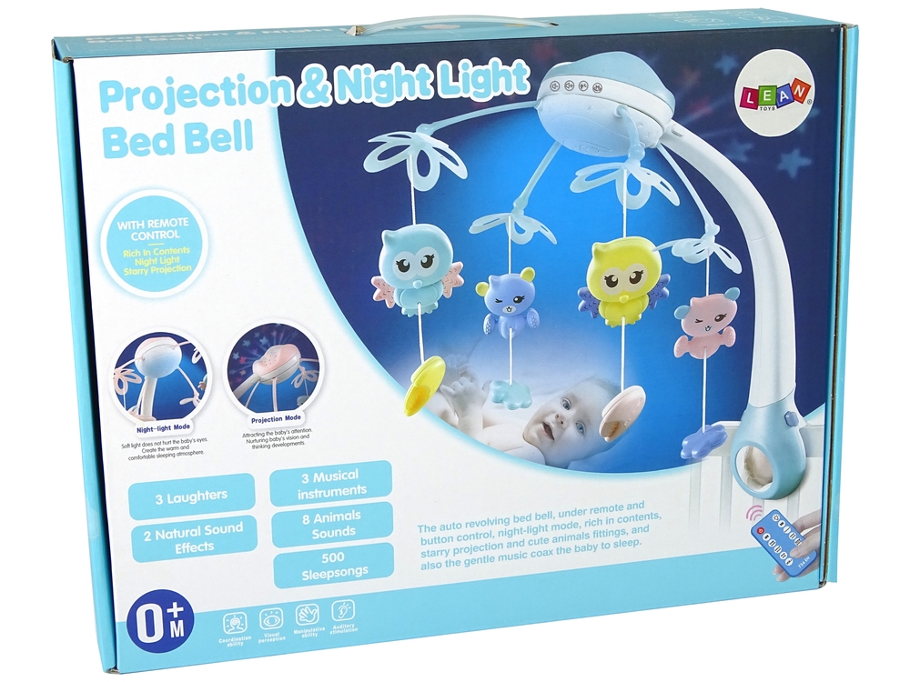 Karuzela Do Łóżeczka Projektor Pilot Melodie Odgło