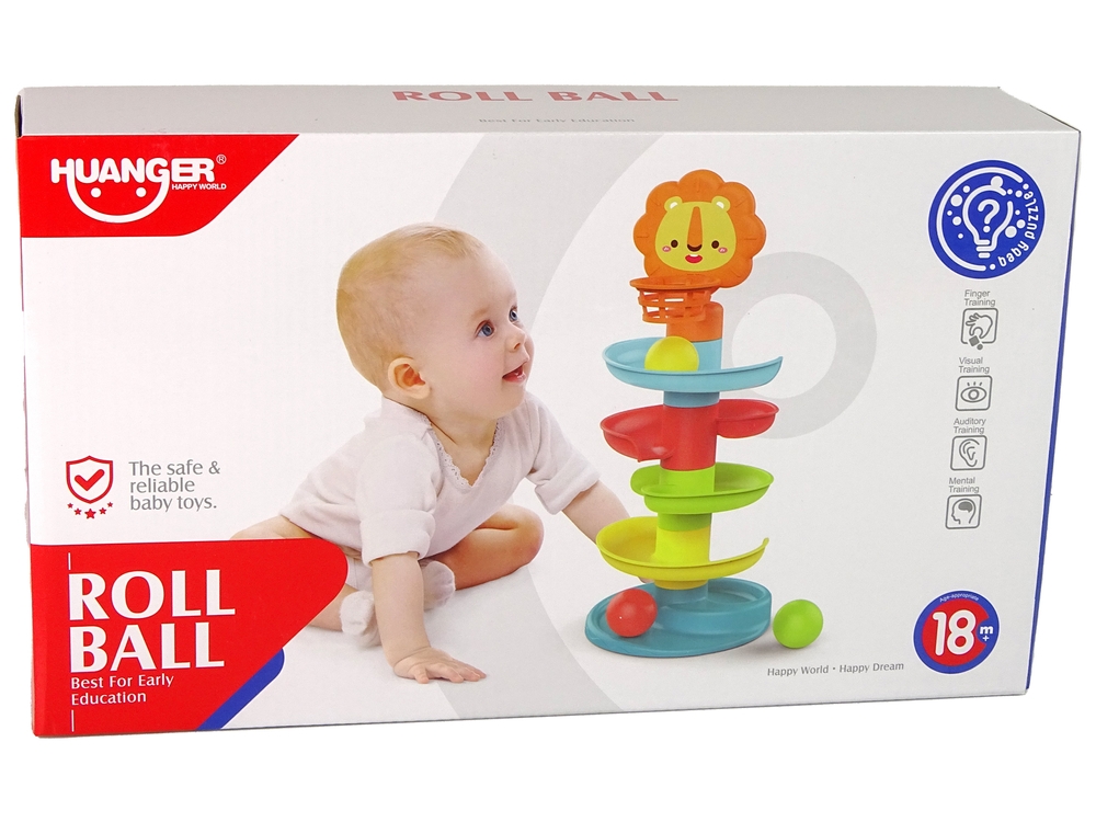 Sorter Edukacyjna Zjeżdżalnia Piłeczek 5 Poziomów