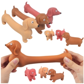 Gniotek Antystresowy Piesek Do Ściskania Brązowy B