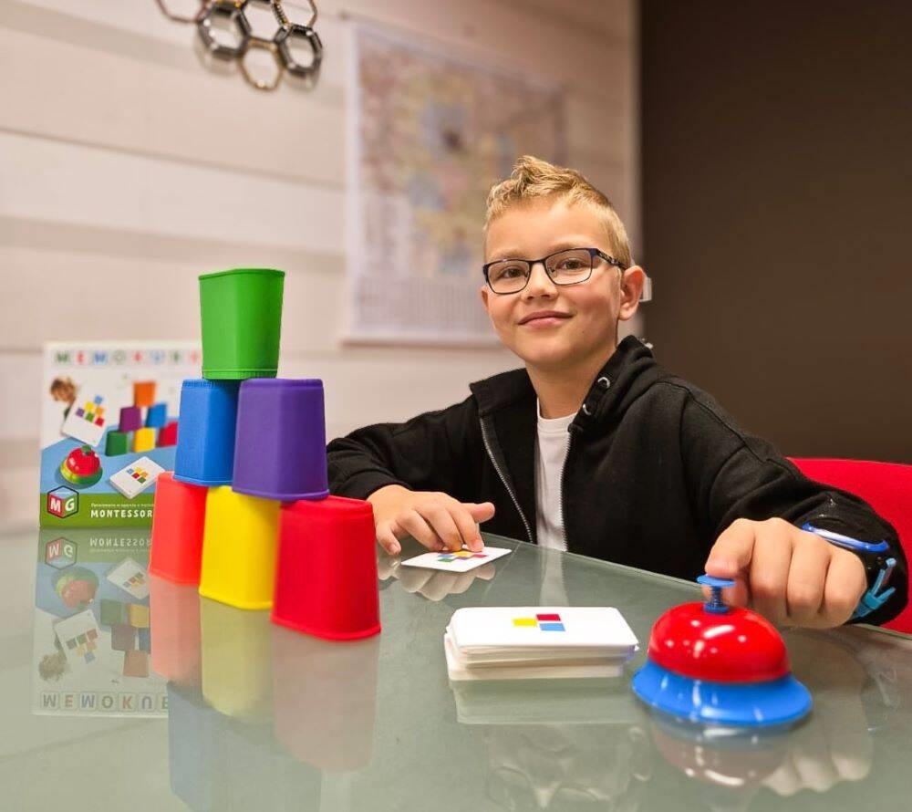 Montessori - gra edukacyjna memokubki 05952