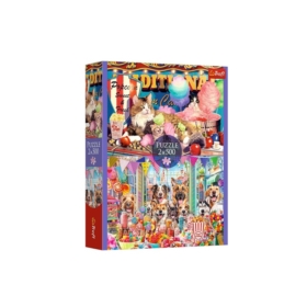 PUZZLE 2x500 Puszyści przyjaciele 37495