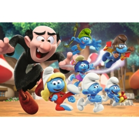 Puzzle - 100 - Nauki Papy Smerfa The Smurfs 16481