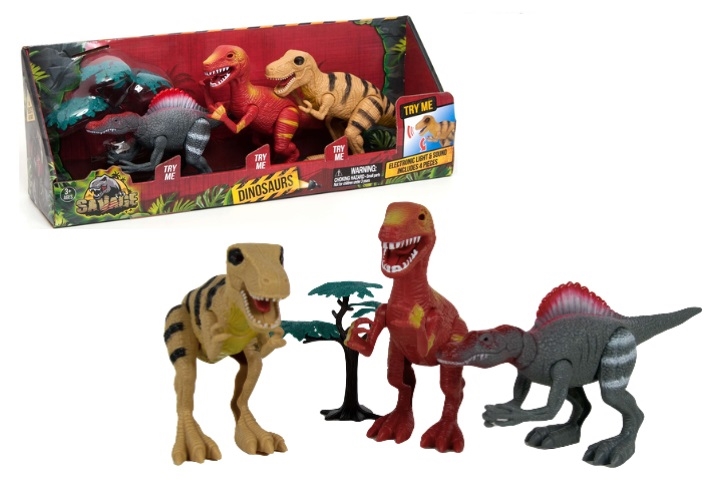 Boley Dinozaury zestaw fig.św/dźw 63206