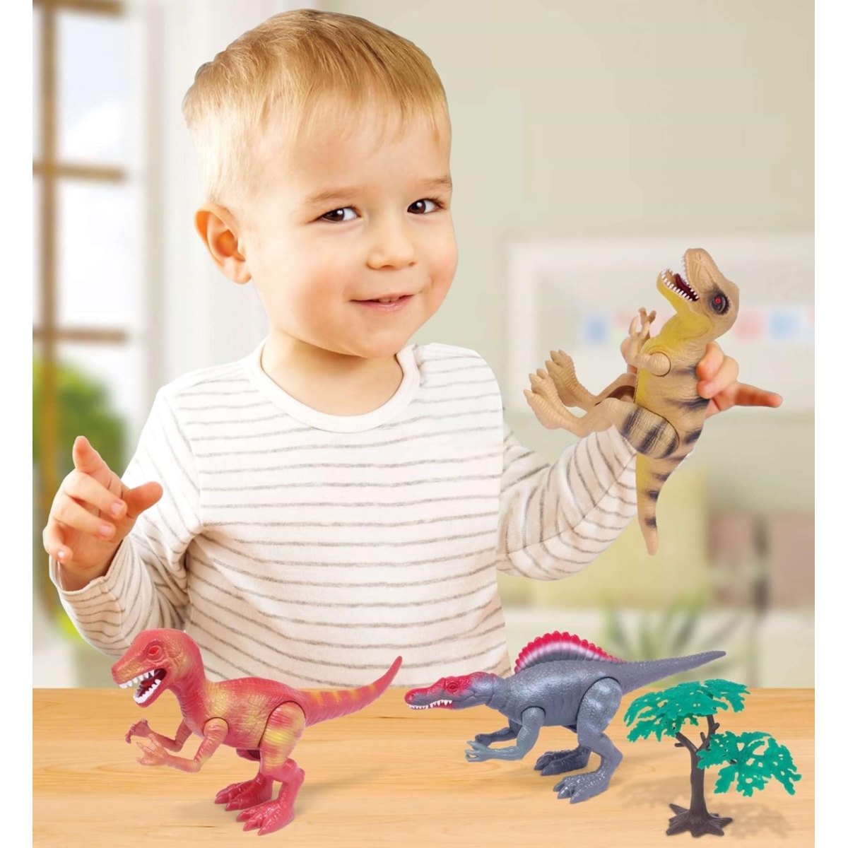 Boley Dinozaury zestaw fig.św/dźw 63206