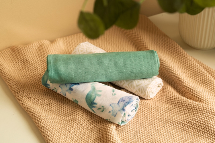 SENSILLO PIELUCHA BAMBUSOWA DINO 3 SZT