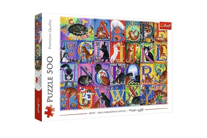 PUZZLE 500 Koci alfabet 37527