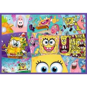 PUZZLE 4x250 Szalony świat Sponge Boba 13342