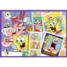 PUZZLE 4x250 Szalony świat Sponge Boba 13342