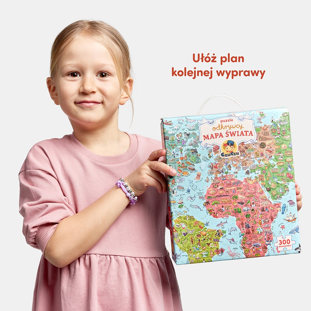 CzuCzu Puzzle odkrywcy Mapa Świata 7+ 93693