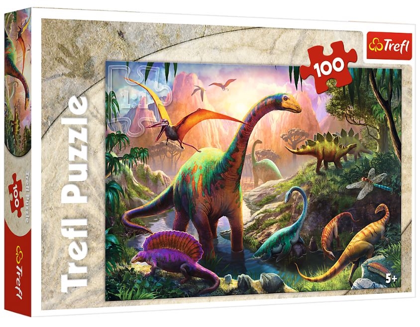 Puzzle Świat dinozaurów 100el. Trefl 16277